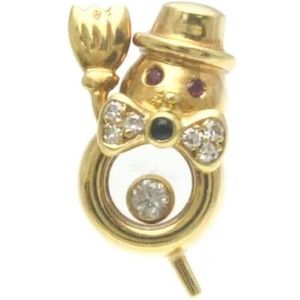 Chopard Pre-owned, Pre-owned, Dames, Geel, ONE Size, Pre-owned Yellow Gold brooches