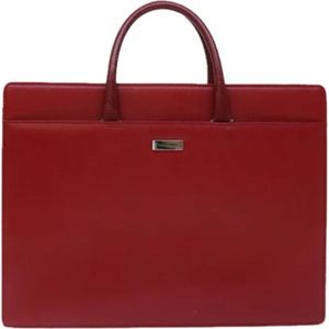 Burberry Vintage, Pre-owned Leather briefcases Rood, Dames, Maat:ONE Size