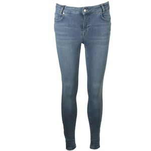 My Essential Wardrobe, Jeans, Dames, Blauw, W26 L28, Katoen, 37 De Celinazip 101 High Slim Jeans 10703574