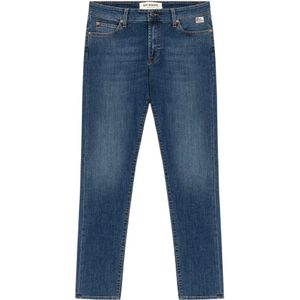 Roy Roger's, Jeans, Heren, Blauw, W36, Denim, Medium Wash Denim Jeans Slim Fit
