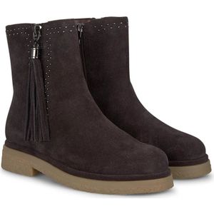 Alma EN Pena, Schoenen, Dames, Bruin, 42 EU, Leer, Franje platte laars