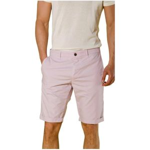 Mason's, Stretch Gabardine Bermuda Shorts - Regular Fit Roze, Heren, Maat:L