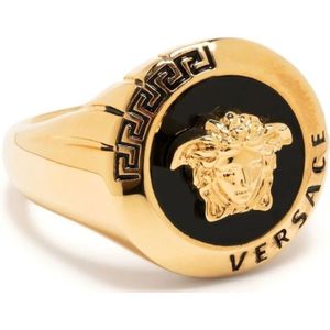 Versace, Accessoires, Heren, Zwart, 58 MM, Medusa-Plaque Ring