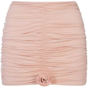 La Revêche, Rokken, Dames, Roze, S, Roze Ruffle Mini Rok