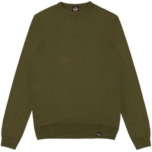 Colmar, Sweatshirts & Hoodies, Heren, Groen, 2Xl, Wol, Groene Wol Crew Neck Sweater