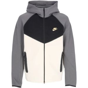 Nike, Jassen, Heren, Veelkleurig, L, Katoen, Tech Fleece Hooded Zip Sweater