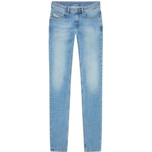 Diesel, Jeans, Heren, Blauw, W36 L32, Katoen, Punk-Rock Skinny Jeans