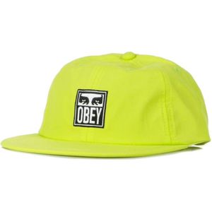 Obey, Accessoires, Heren, Groen, ONE Size, Icon Eyes Strapback Pet