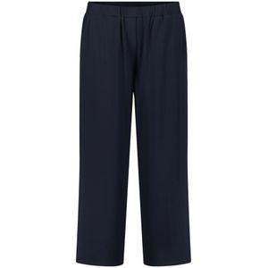 Betty Barclay, Broeken, Dames, Blauw, S, Elastische taille Culotte broek