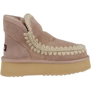 Mou, Schoenen, Dames, Bruin, 37 EU, Platform Eskimo Laarzen