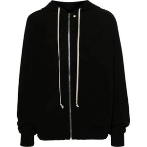 Rick Owens, Sweatshirts & Hoodies, Heren, Zwart, 2Xl, Katoen, Zwarte biologisch katoenen hoodie