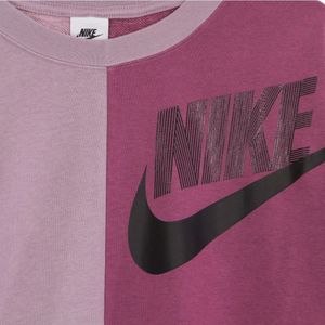 Nike, Sweatshirts & Hoodies, Dames, Veelkleurig, M, Katoen, Lichtgewicht Crewneck Sweatshirt Sportkleding Dans Plum