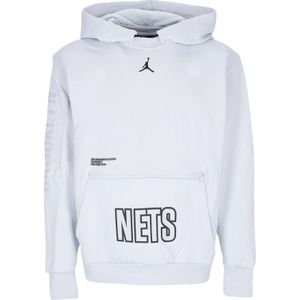 Jordan, Sweatshirts & Hoodies, Heren, Wit, L, Katoen, NBA Courtside Statement Edition Hoodie