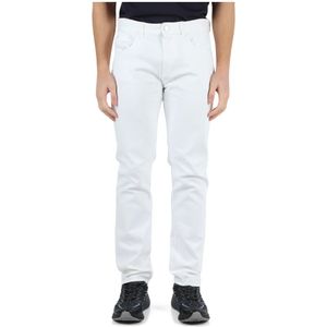 Armani Exchange, Jeans, Heren, Wit, W31, Katoen, Slim Fit Vijf Zakken Jeans
