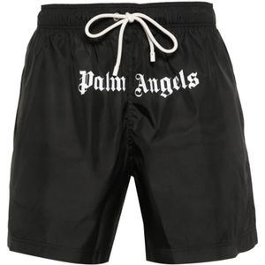 Palm Angels, Badkleding, Heren, Zwart, M, Beachwear