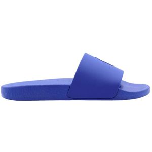 Polo Ralph Lauren, Schoenen, Heren, Blauw, 42 EU, Stijlvolle Wezel Slippers voor Mannen