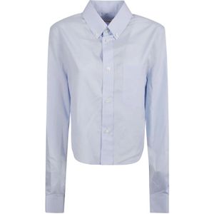 Marni, Blouses & Shirts, Dames, Blauw, S, Katoen, Blauwe Overhemden voor Heren