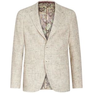 Etro, Roma Sport Beige Grijze Jas Grijs, Heren, Maat:M