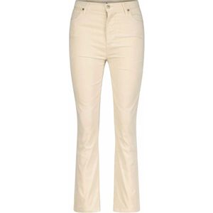 7 For All Mankind, Broeken, Dames, Beige, W30, Modieuze Slim-Fit Broek met Hoge Taille