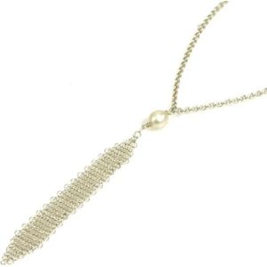 Tiffany & Co. Pre-owned, Pre-owned, unisex, Grijs, ONE Size, Pre-owned Silver necklaces
