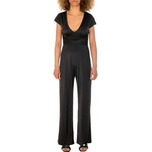 Guess, Elegant Kortemouw Zwart Jumpsuit Zwart, Dames, Maat:S