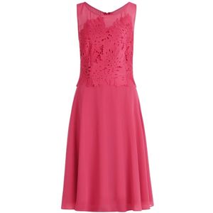 vera mont, Kleedjes, Dames, Rood, M, Chiffon, Geborduurde Chiffon Jurk