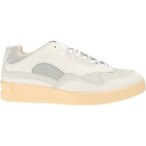 Jil Sander, Witte Sneakers - Regular Fit - Geschikt voor alle temperaturen - Leer % - Andere vezels % Wit, Heren, Maat:45 EU