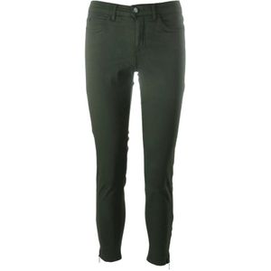 C.Ro, Broeken, Dames, Groen, 3Xl, Katoen, Magic Fit zip broek 5226/525