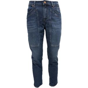 Jeckerson, Jeans, Heren, Blauw, W34, Denim, Slim-Fit 5-Pocket Skinny Jeans
