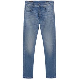 Dondup, Jeans, Heren, Blauw, W33, Katoen, Regular Fit Straight Jeans Upgrade