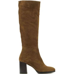 Lina Locchi, Schoenen, Dames, Bruin, 37 EU, Suède, Camel Suède Laarzen