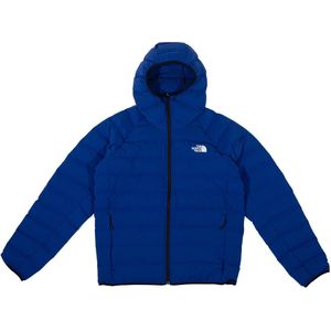 The North Face, Waterafstotende Dons Hoodie Blauw, Heren, Maat:M