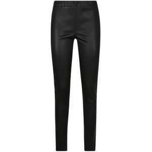 Arma, Broeken, Dames, Zwart, L, Leer, Skinny Jeans