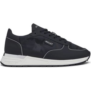 Mallet Footwear, Schoenen, Heren, Blauw, 43 EU, Leer, Navy Camo Lichtgewicht Sneaker