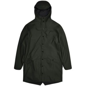 Rains, Jassen, Dames, Groen, S, Polyester, Stijlvolle Jassen