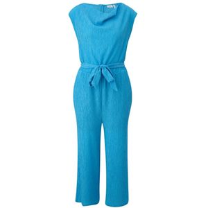 s.Oliver, Jumpsuits & Playsuits, Dames, Blauw, 2Xl, Stijlvolle Jumpsuit voor Zomerse Vibes