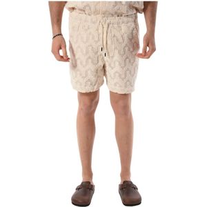 Oas, Korte broeken, Heren, Wit, 2Xl, Katoen, Bermuda shorts van katoen