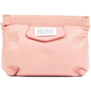 Maison Margiela, Roze Clutches Ss 24 Dames Tassen Roze, Dames, Maat:ONE Size