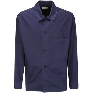 Lemaire, Overhemden, Heren, Blauw, M, Lange Mouw Pyjama Shirt
