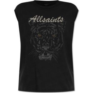 AllSaints, Tops, Dames, Zwart, S, Katoen, Hunter Brooke T-shirt