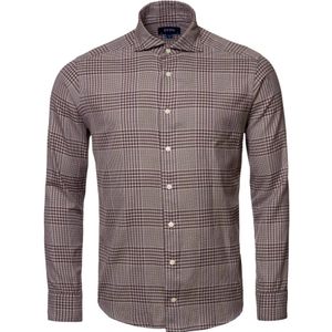 Eton, Overhemden, Heren, Bruin, 3Xl, Bruine Overhemden met Lange Mouwen