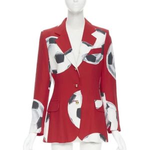 Moschino Pre-Owned, Pre-owned, Dames, Rood, S, Rayon, Pre-owned Fabric outerwear