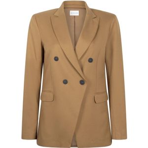 Jane Lushka, Lennard Oversize Blazer | Caramel Beige, Dames, Maat:2XL