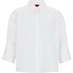 Hugo Boss, Blouses & Shirts, Dames, Wit, M, Katoen, Stijlvolle Etje Mode voor Mannen