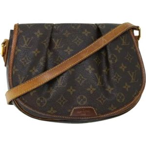 Louis Vuitton Vintage, Pre-owned, Dames, Bruin, ONE Size, Tweedehands Canvas Louis Vuitton tassen