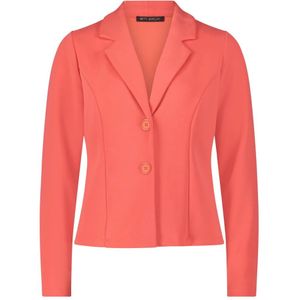 Betty Barclay, Jassen, Dames, Rood, M, Leer, Elegant Jersey Blazer met Knopen