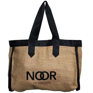 Noor of Sweden, Tassen, Dames, Bruin, ONE Size, Katoen, Tote Bags