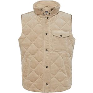 Boggi Milano, Jassen, Heren, Beige, 2Xl, Katoen, Gewatteerd katoenen fluwelen vest