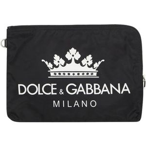Dolce & Gabbana, Tassen, Heren, Zwart, ONE Size, Clutches
