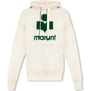 Isabel Marant Étoile, Sweatshirts & Hoodies, Dames, Beige, M, Katoen, ‘Mansel’ hoodie